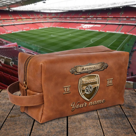 PREMIUM 𝐄𝐏𝐋 X ARS 3D EMBOSSED LEATHER TOILETRY BAG Limited Edition NDT NHM 020326