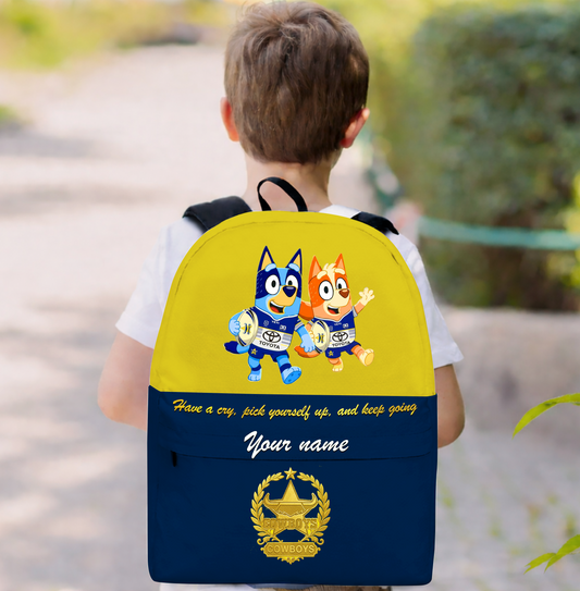 PREMIUM NRL X NQC Schoolbag  Bluey & Bingo  Personalized Gifts For Son Limited Edition NDT VHM 030326