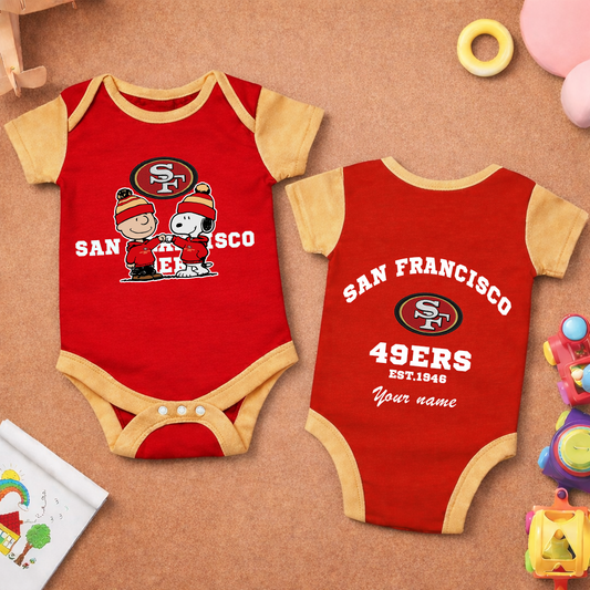 PREMIUM 𝑵𝑭𝑳 X SF49  New Baby Romper Custom Name For Kids NDT NTN 270226