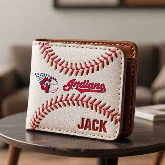 Personalized CG x MLB Leather Wallet DDT TTTZ