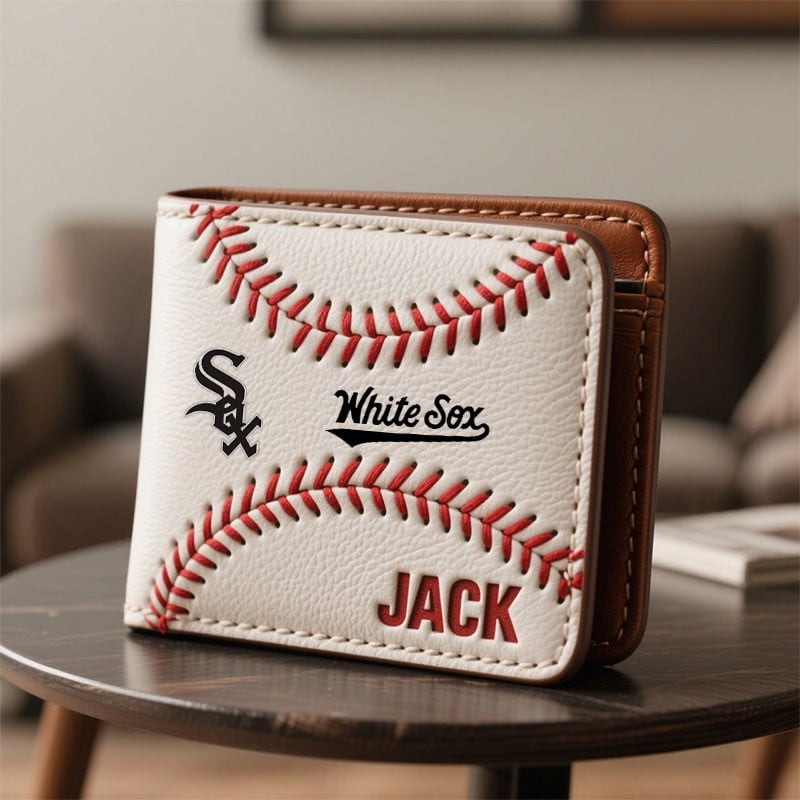 Personalized CWS x MLB Leather Wallet DDT TTTZ