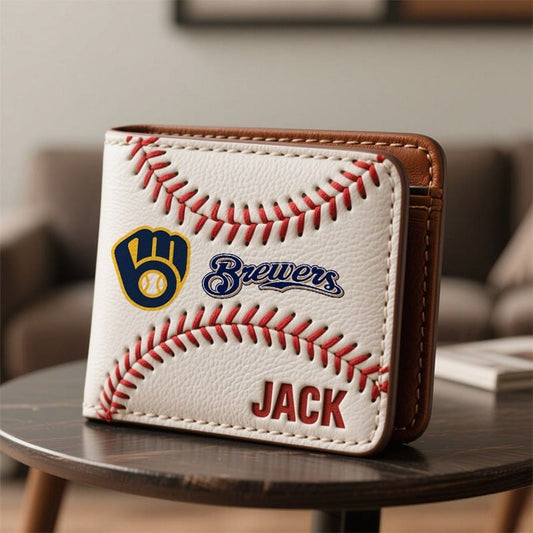 Personalized MB x MLB Leather Wallet DDT TTTZ