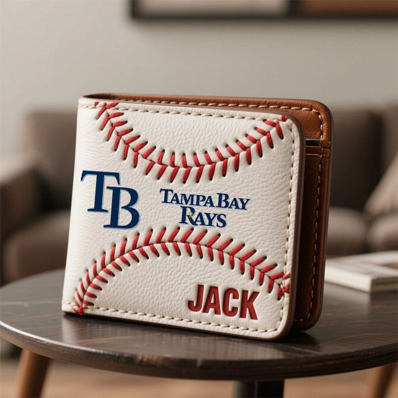 Personalized TBR x MLB Leather Wallet DDT TTTZ