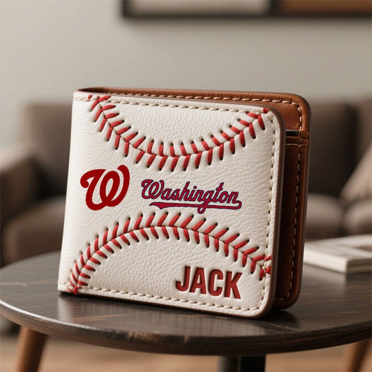 Personalized WN x MLB Leather Wallet DDT TTTZ