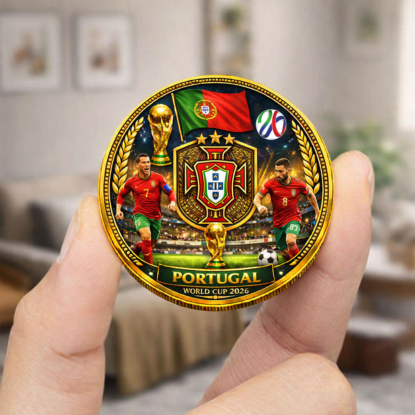 Portugal Premium World Cup Commemorative Coin DDT CTND