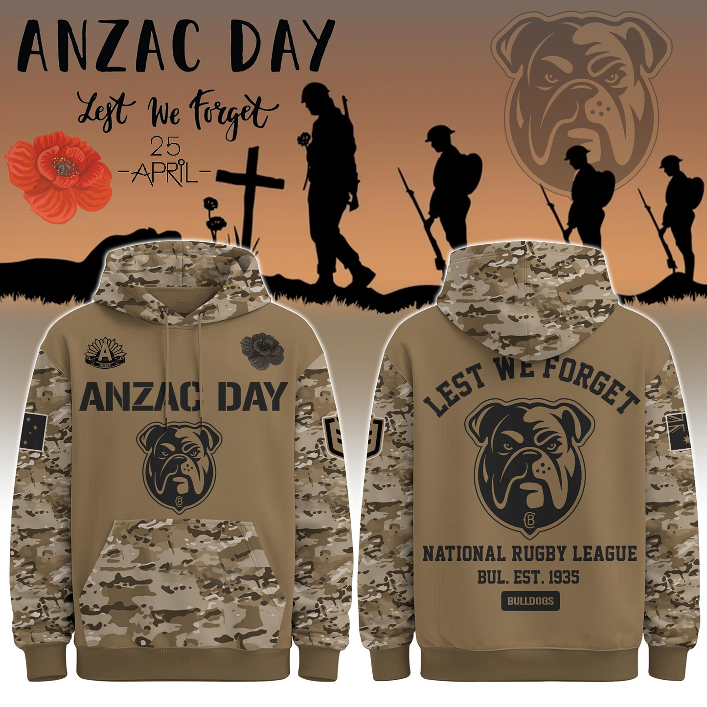 Premium CBY x Anzac Day Shirt DATND TANTD