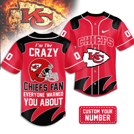 Premium KCC x NFL Crazy Football Fan Personalized Jersey DATND TANTD