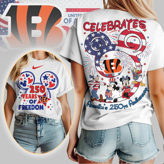 Premium NFL X CB2 Mouse  Celebrates America 250th Anniversary Women Shirt NDT LVH