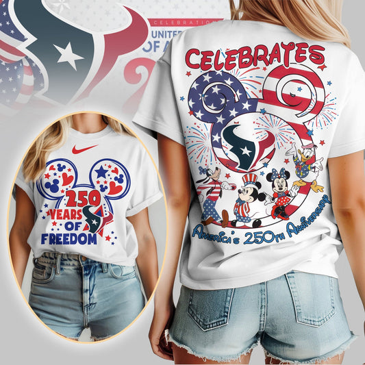 Premium NFL X HT Mouse  Celebrates America 250th Anniversary Women Shirt NDT LVH