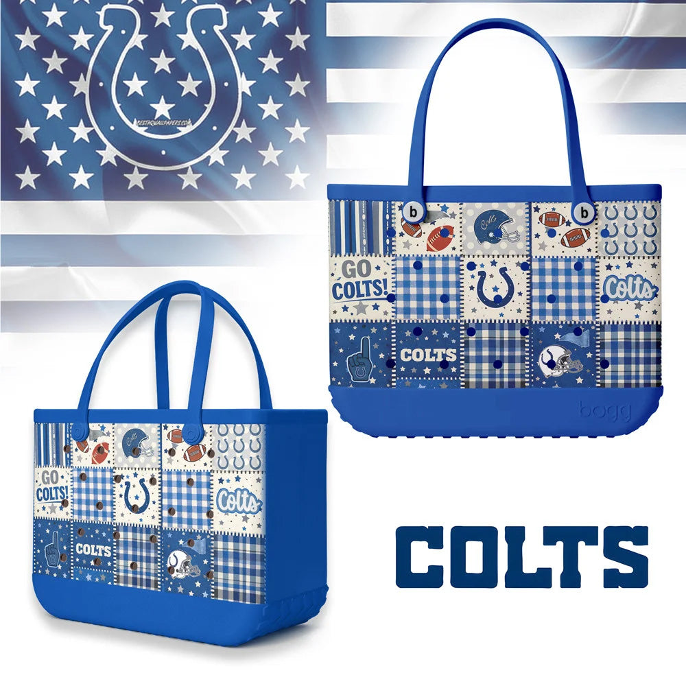 Premium NFL X IC Patchwork Design Beach Tote Bag NDT NTN