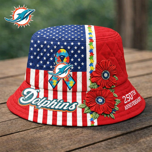 Premium NFL X MD Autism 250th Anniversary Bucket Hat  NDT VHM