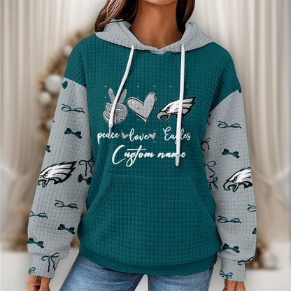 Premium NFL X PHI Women's Waffle Hoodie NDT NHM