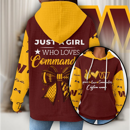 Premium NFL X WAS Women's Waffle Hoodie NDT NHM