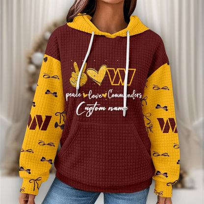Premium NFL X WAS Women's Waffle Hoodie NDT NHM