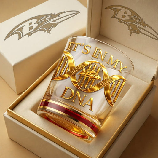 Premium NFL x BAL Game Day Whiskey Glass NDT NHM 270126