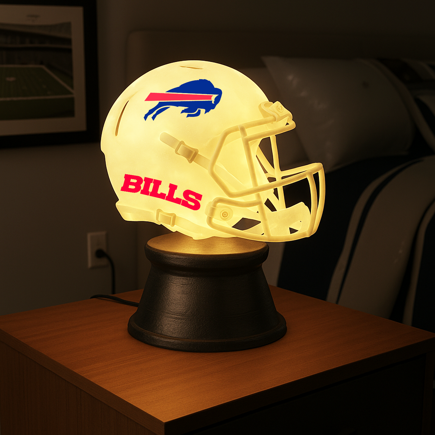 Premium NFL x BUF LED Helmet Night Light DATND NMD TANTD