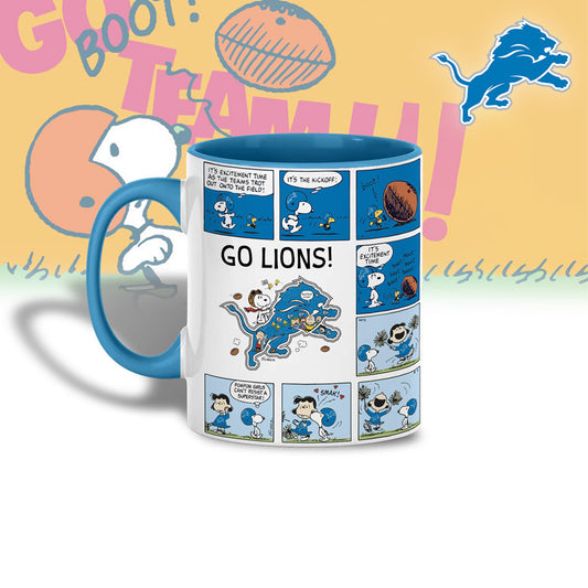 Premium NFL x DL Peanuts Comic Mug NDT NHM