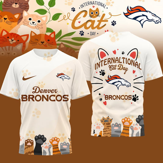 Premium NFL x Denver Broncos International Cat Day 3D Shirt NDT LVH