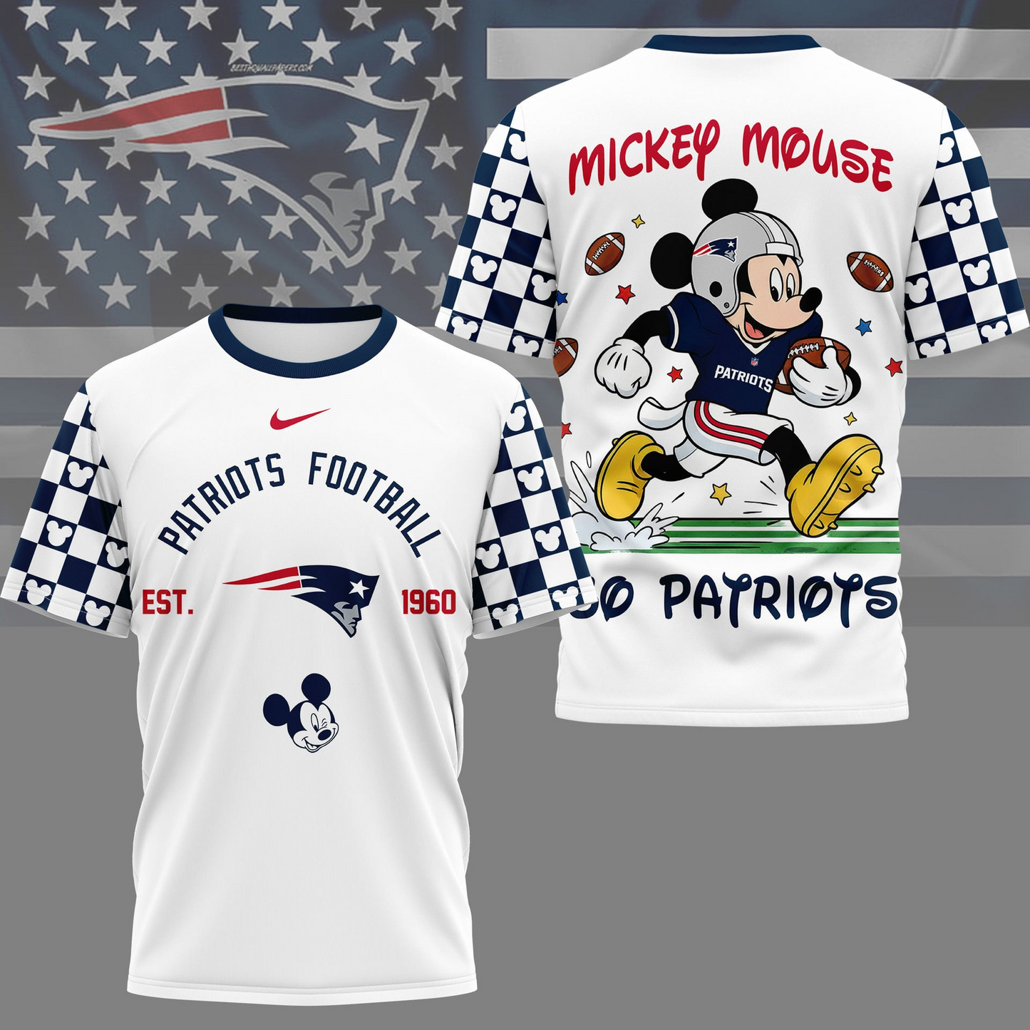 Premium NFL  x NEP Mouse Football 3D Shirt NDT VHM