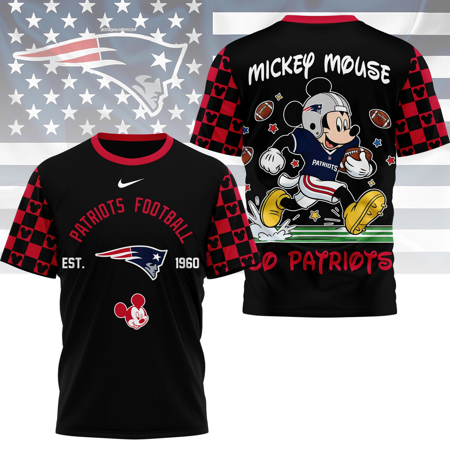 Premium NFL  x NEP Mouse Football 3D Shirt NDT VHM