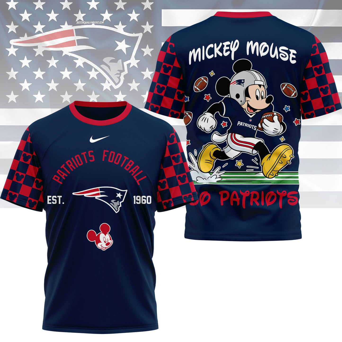 Premium NFL  x NEP Mouse Football 3D Shirt NDT VHM