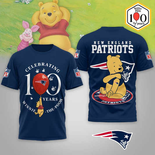 Premium NFL x NEP Winnie The Pooh 100th Anniversary 3D Shirt DATND TANTD