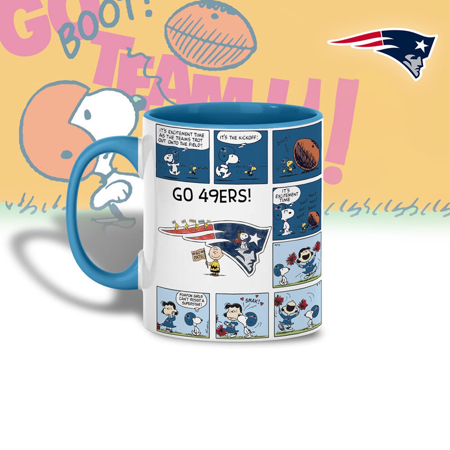 Premium NFL x NP Peanuts Comic Mug NDT NHM