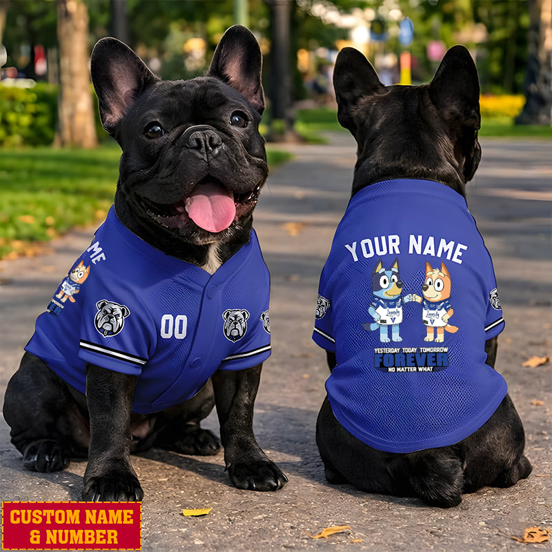 Premium NRL x CB Bluey & Bingo Pet Shirt Custom Name & Number Limited Edition NDT LVH