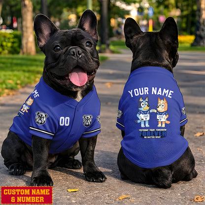 Premium NRL x CB Bluey & Bingo Pet Shirt Custom Name & Number Limited Edition NDT LVH