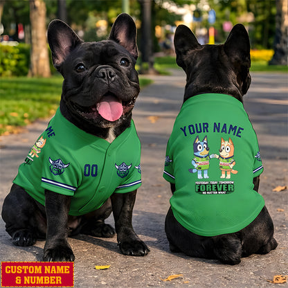 Premium NRL x CR Bluey & Bingo Pet Shirt Custom Name & Number Limited Edition NDT LVH
