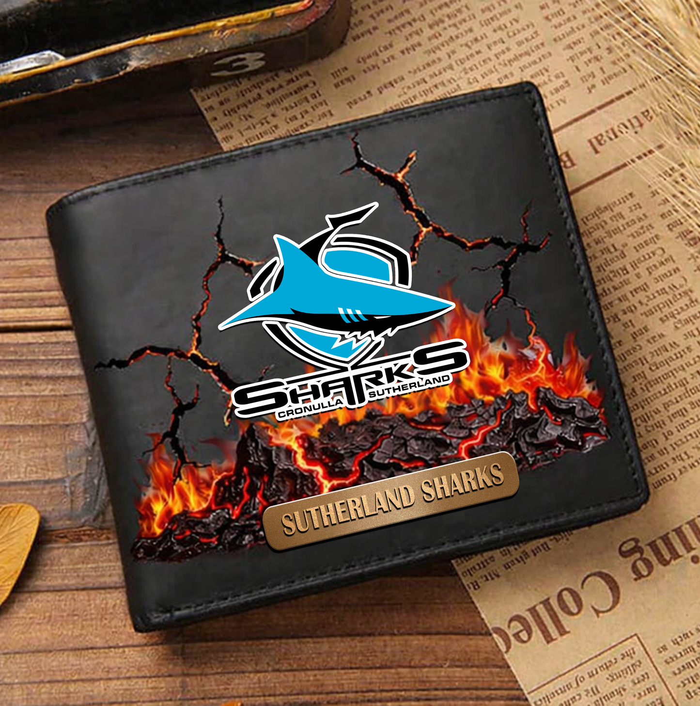 Premium NRL x CSS 3D Ember Embossed Lucky Wallet NDT VHM