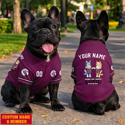 Premium NRL x MSE Bluey & Bingo Pet Shirt Custom Name & Number Limited Edition NDT LVH