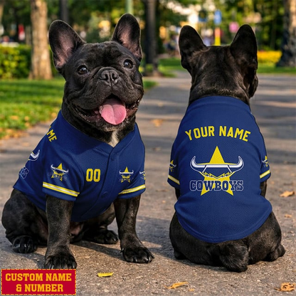 Premium NRL x NQC Cute Pet Shirt Custom Name & Number Limited Edition NDT NQK