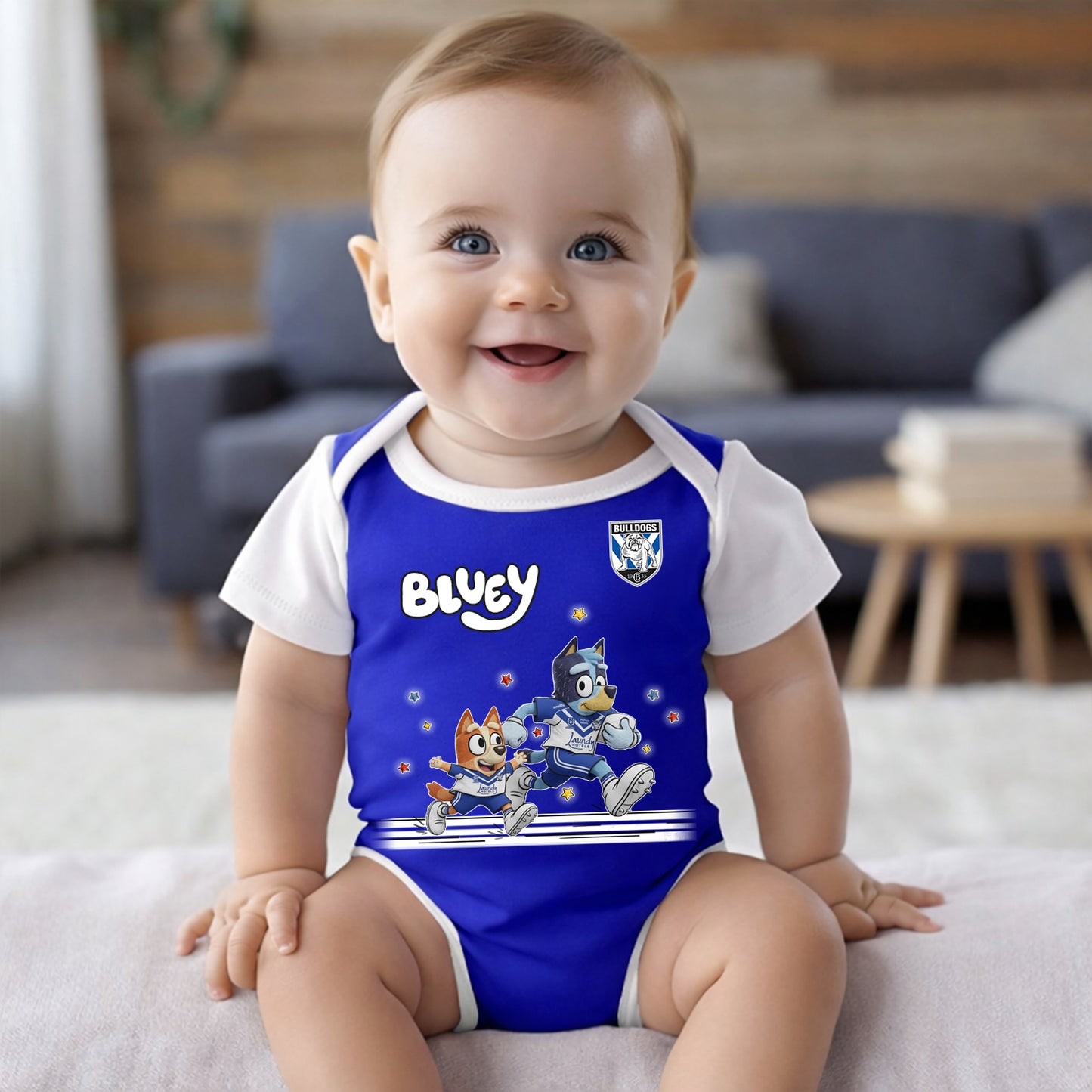 Premium x CB Bluey & Bingo  Baby Romper Custom Name For Kids V3 NDT LVH