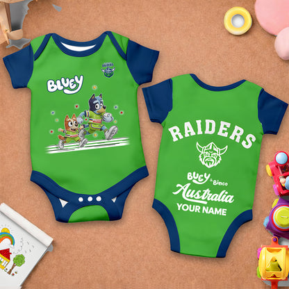 Premium x CR Bluey & Bingo  Baby Romper Custom Name For Kids V3 NDT LVH
