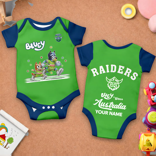 Premium x CR Bluey & Bingo  Baby Romper Custom Name For Kids V3 NDT LVH