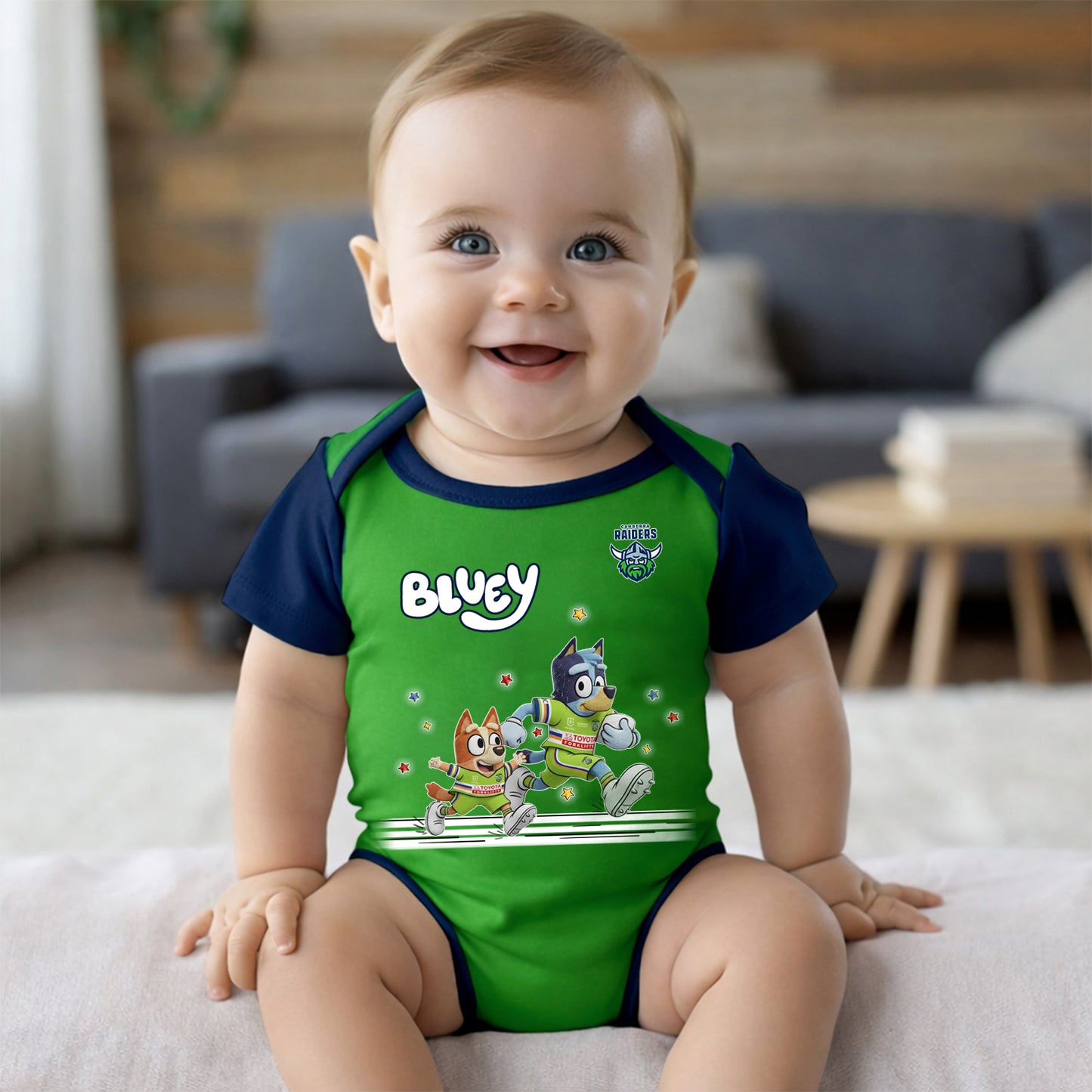Premium x CR Bluey & Bingo  Baby Romper Custom Name For Kids V3 NDT LVH
