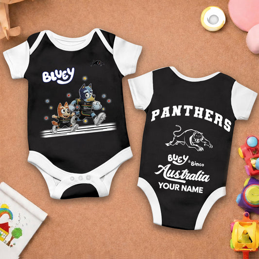 Premium x PP Bluey & Bingo  Baby Romper Custom Name For Kids V3 NDT LVH