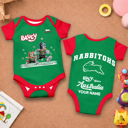 Premium x SSR Bluey & Bingo  Baby Romper Custom Name For Kids V3 NDT LVH