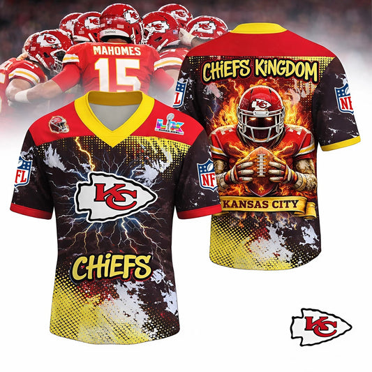 Premium NFL X KCC V-neck Baseball Jersey NDT NHM 130126