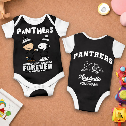 Premium NRL  x PP New Baby Romper Peanuts Custom Name For Kids NDT LVH 110326