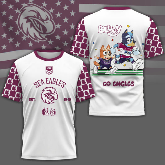 SE x NRL Premium Bluey 3D Shirt DDT TTTZ