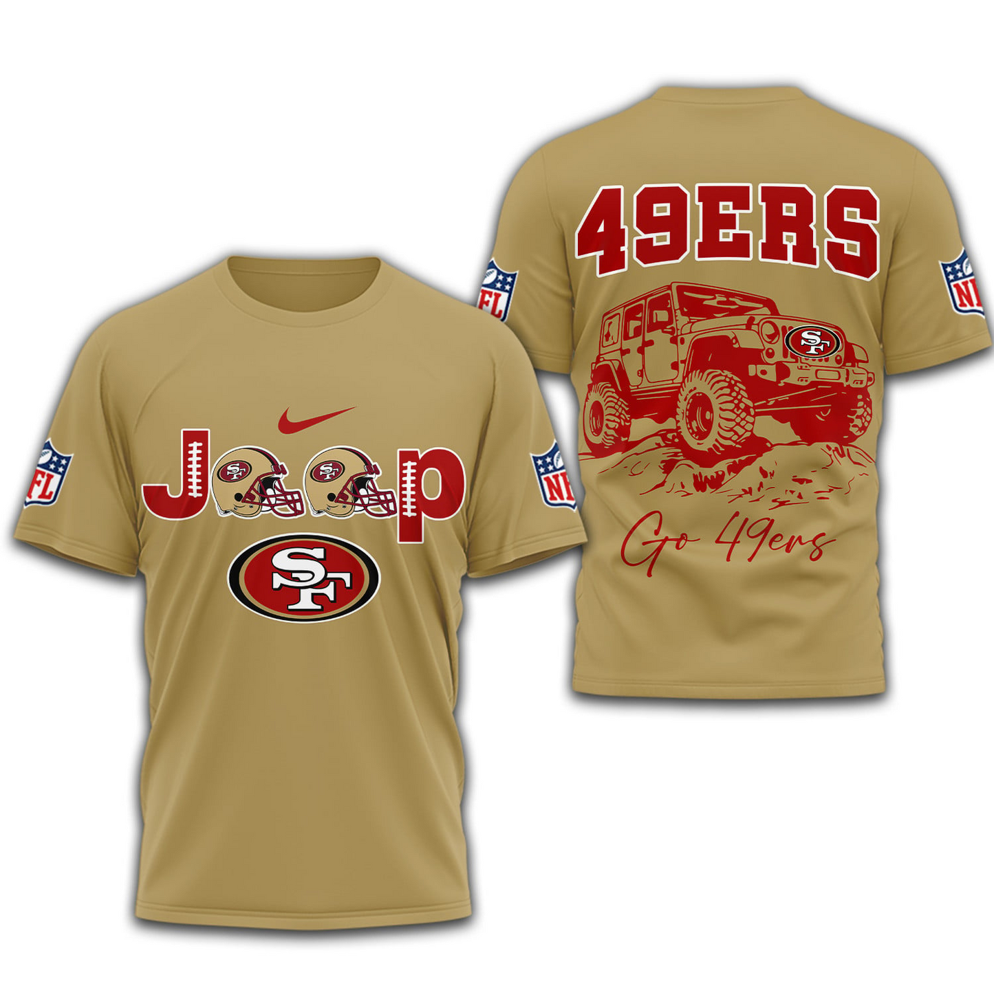 SF49 Premium NFL Jeep 3D Shirt DDT NTL