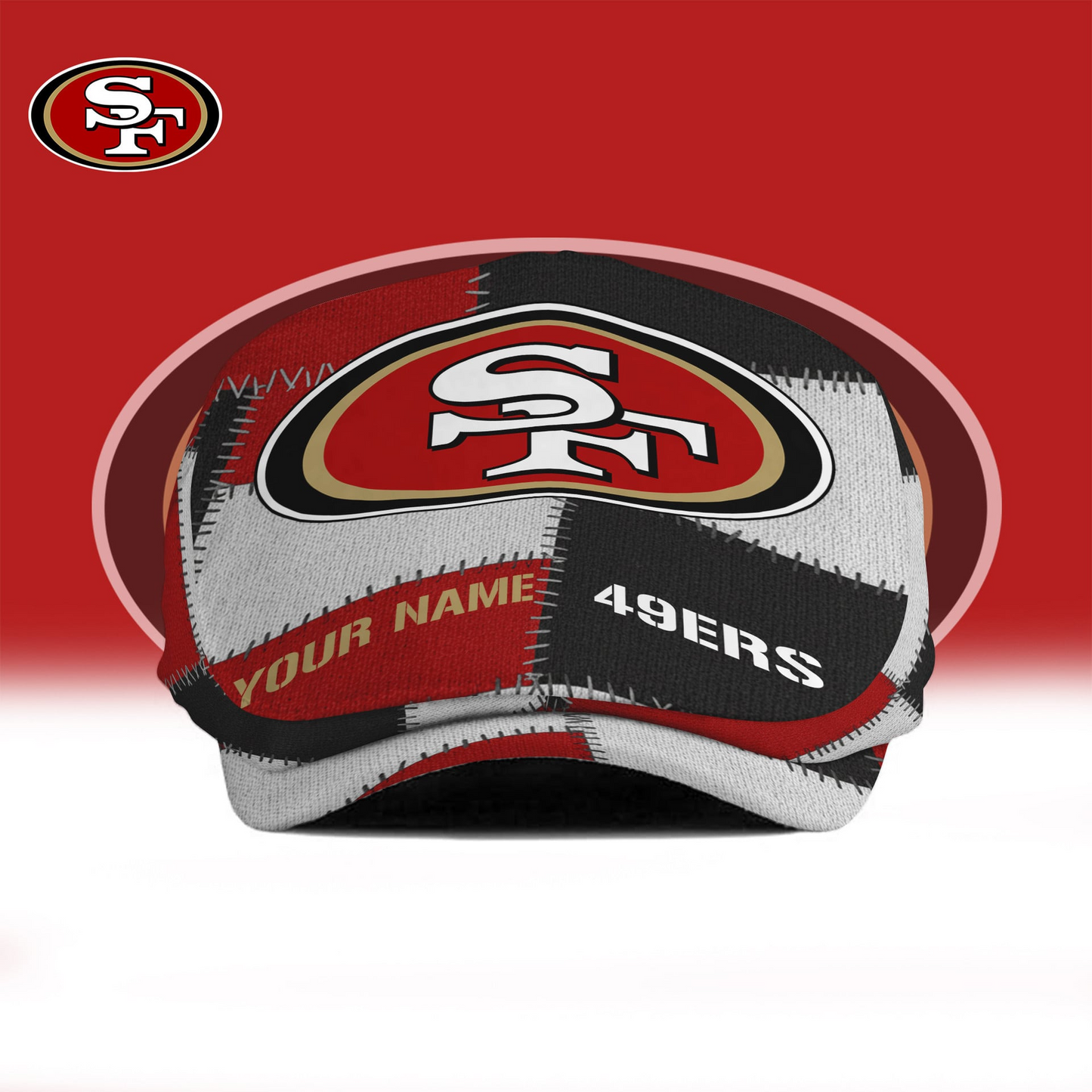 SF49 x NFL Personalized Premium Jeff Cap DDT CTND