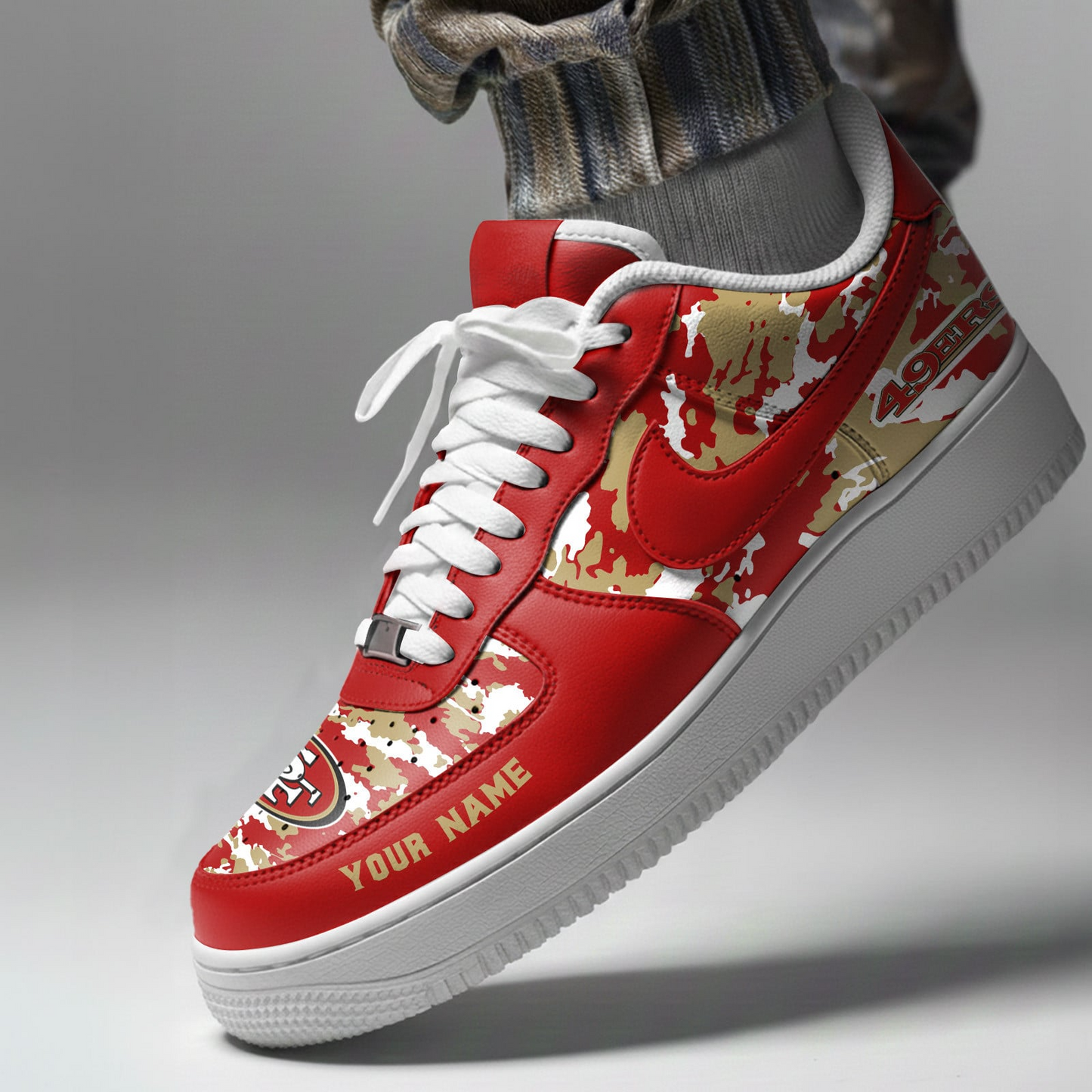 SF49 x NFL Premium Camo AF1 Sneakers DDT CTND