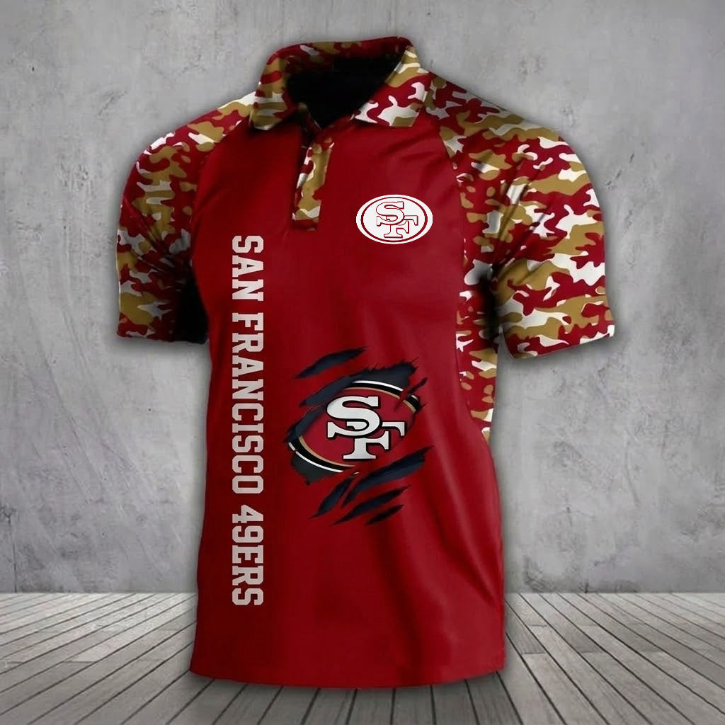 SF49 x NFL Premium Camouflage Polo DDT TTTZ