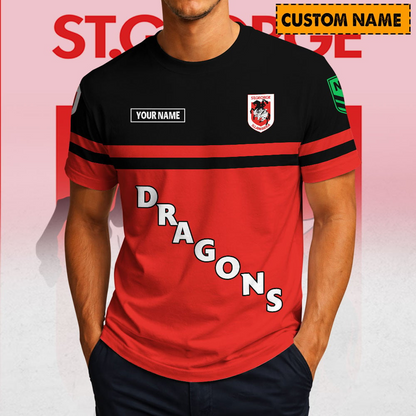 SGID x NRL Casual T Shirt Custom Name Gift For Fan DDT 190326 NTL