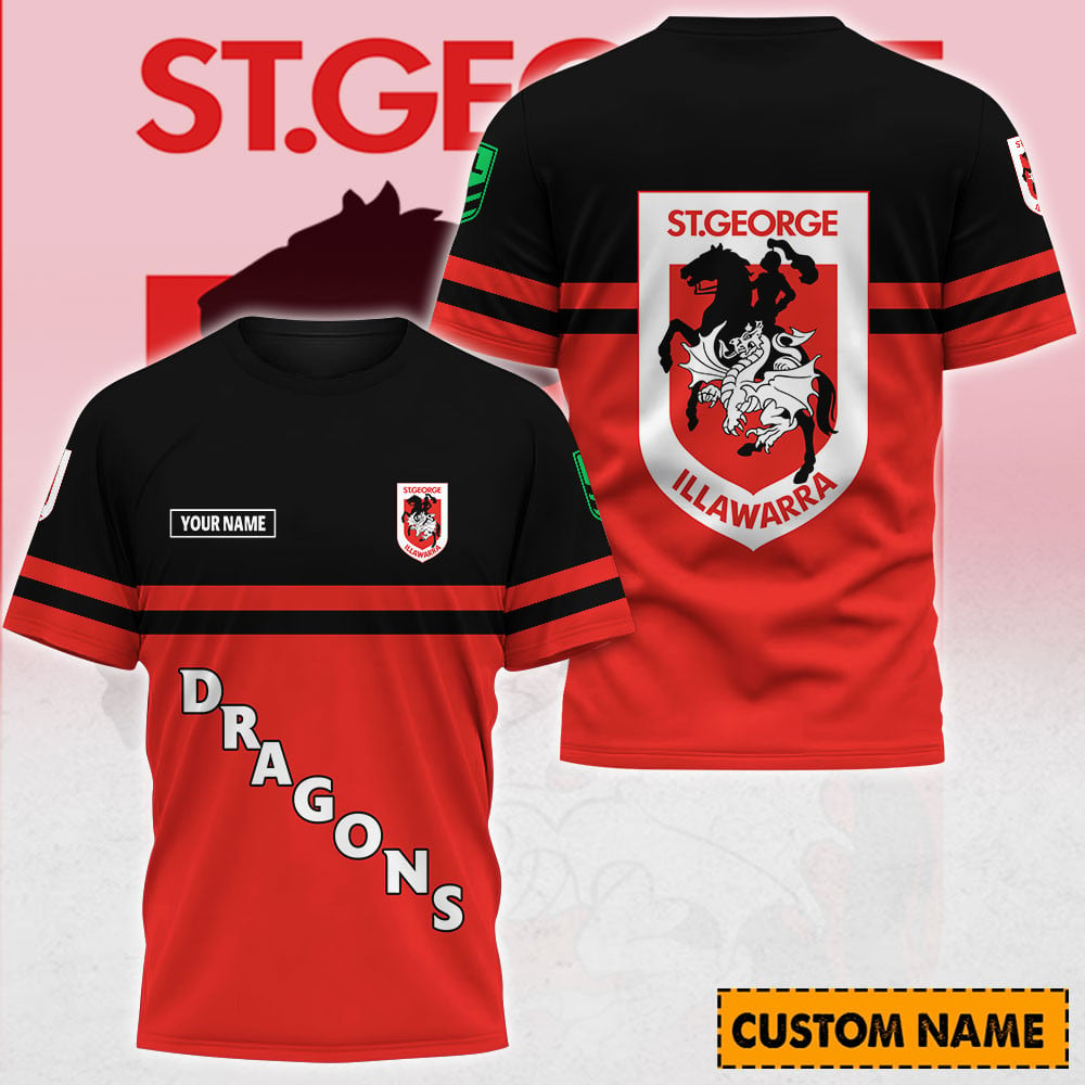 SGID x NRL Casual T Shirt Custom Name Gift For Fan DDT 190326 NTL