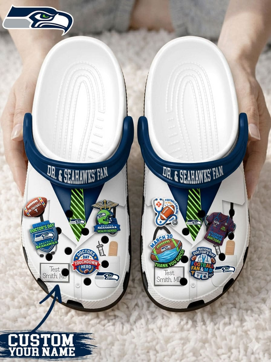 SS PREMIUM NFL NATIONAL DOCTOR'S DAY CLOGS WITH 8 CHARMS DDT  CTND