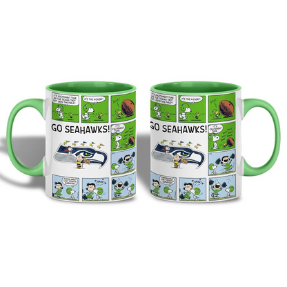 SS Premium NFL Peanuts Comic Mug DDT  CTND